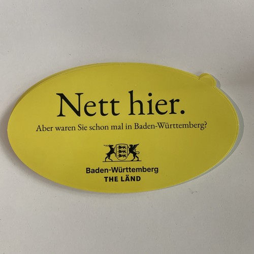The länd sticker nett hier - the,