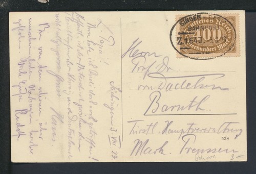 Bahnpost karte deutsches reich - karte,