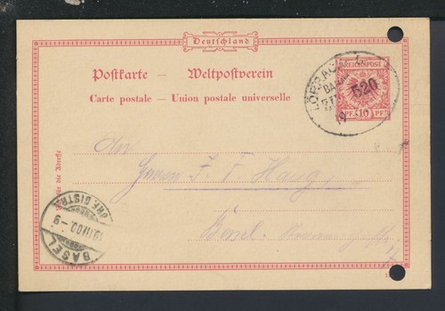 Bahnpost ganzsache deutsches - ganzsache,