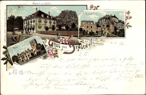 Litho singen hohentwiel baden - singen,