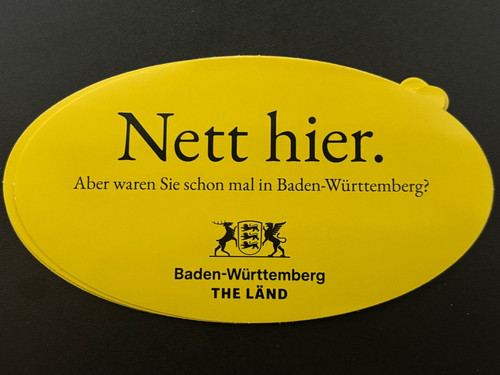 The länd sticker nett hier - the,