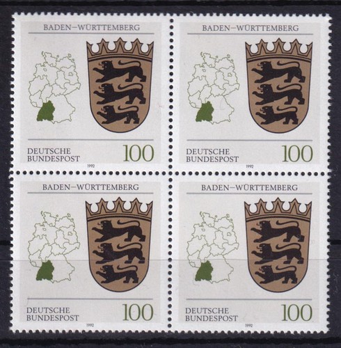 Bund 1586 4er block wappen - 1586,