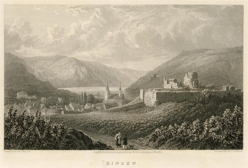 Bingen burgruine historische - bingen,